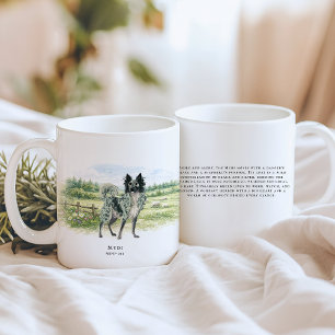 Ungarischer Mudi Wasserfarben-Hund & Rasse-Zitat Kaffeetasse