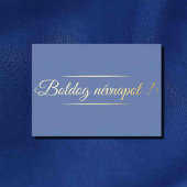 Ungarischer Name Day - golden Folieneinladung