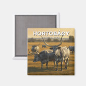 Ungarischer Nationalpark Hortobagy Magnet (Vorderseite/Rückseite)