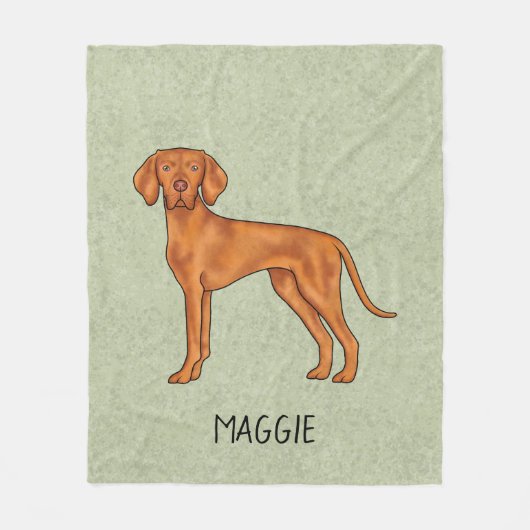 Ungarischer Niedlicher Pointer Hund mit dem Namen  Fleecedecke (Vorderseite)