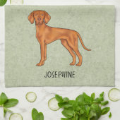 Ungarischer Niedlicher Pointer Hund mit dem Namen Geschirrtuch (Gefaltet)