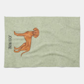 Ungarischer Niedlicher Pointer Hund mit dem Namen Geschirrtuch (Horizontal)