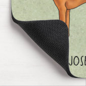 Ungarischer Niedlicher Pointer Hund mit dem Namen  Mousepad (Ecke)