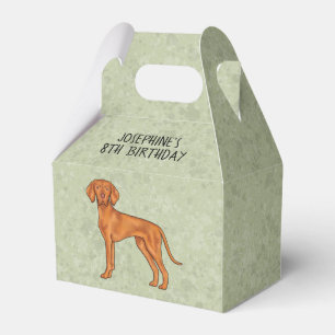 Ungarischer Niedlicher Pointer Hund mit Text grün Geschenkschachtel