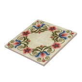 Ungarischer Stickereiplatz Fliese (Seite)