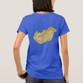 Ungarischer T - Shirt "Flag" und "Karte" (Rückseite)
