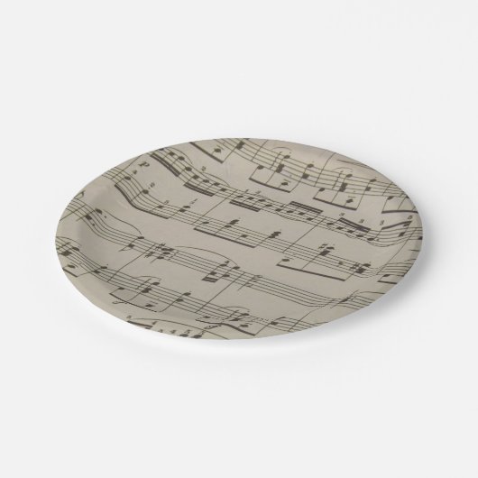 Ungarischer Tanz Nr. 5 Pappteller (Schrägansicht)