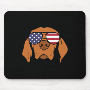 Ungarischer Vizsla-Hund 4. Juli Mousepad