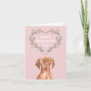 Ungarischer Vizsla Hund Frohen Valentinstag Feiertagskarte