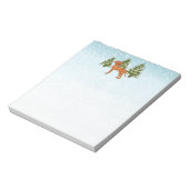 Ungarischer Vizsla-Hund im Schneewald Niedlich Notizblock (Rotiert)