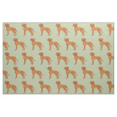 Ungarischer Vizsla Niedlich Pointer Dog Zeichne Gr Stoff (Fat Quarter (45,7 x 55,9 cm))