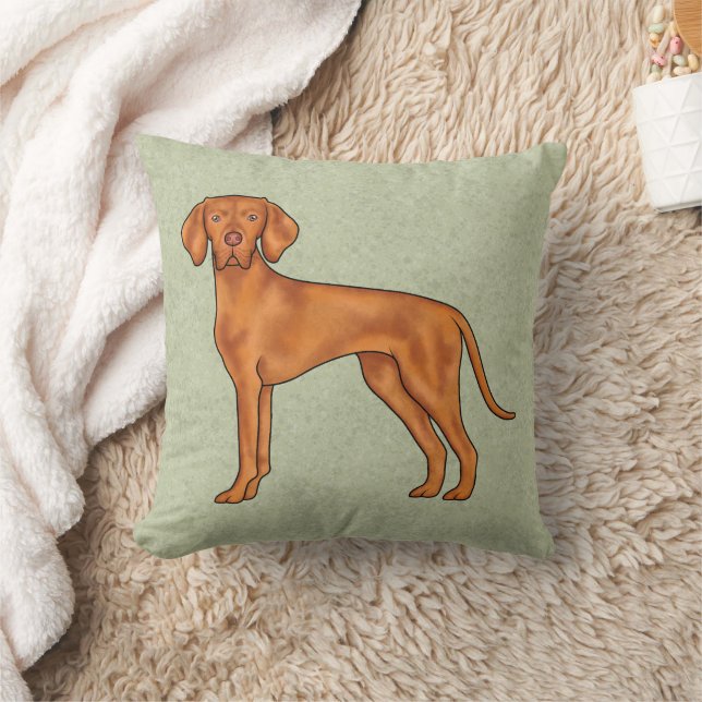 Ungarischer Vizsla Pointer Cartoon Hund Zeichne Gr Kissen (Decke)