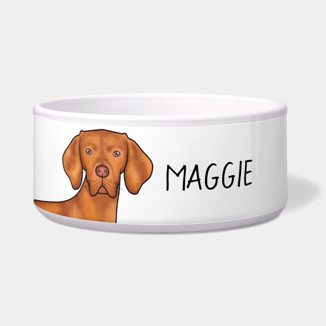 Ungarischer Vizsla Pointer Dog mit dem Namen des H Napf (Vorderseite)