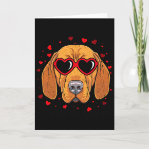 Ungarischer Vizsla Valentinsherz Süße Hunde Liebha Karte