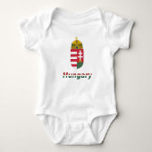 Ungarischer Wappen Baby Strampler (Vorderseite)
