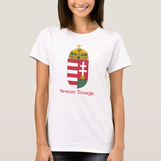 Ungarischer Wappen Nemzeti Tizenegy-T - Shirt (Vorderseite)