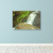 Ungarischer Wasserfall Moosiger Wald Wasserfall Leinwanddruck (Insitu (Holzboden))
