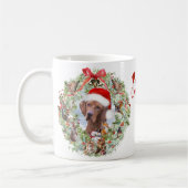 Ungarischer Weihnachtskranz Vizsla Kaffeetasse (Links)