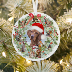 Ungarischer Weihnachtskranz Vizsla Ornament Aus Metall