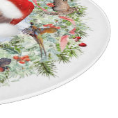 Ungarischer Weihnachtskranz Vizsla Schneidebrett (Ecke)