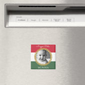 Ungarisches Baby mit Foto und Name Magnet (In Situ (Geschirrspüler))