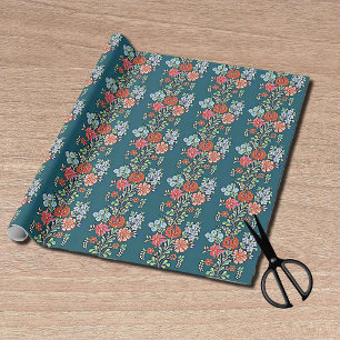 Ungarisches Blumenmuster Geschenkpapier