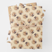 Ungarisches Drahthaar Vizsla Malerei Niedlicher Hu Geschenkpapier Set (Beispiel)