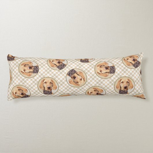 Ungarisches Drahthaar Vizsla Malerei Niedlicher Hu Seitenschläferkissen (Rückseite)