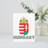 Ungarisches Emblem Postkarte (Stehend Vorderseite)