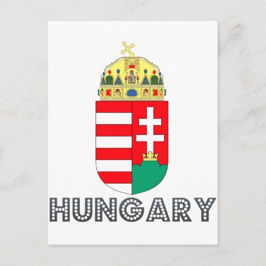 Ungarisches Emblem Postkarte (Vorderseite)