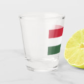 Ungarisches Flaggenschieberglas Schnapsglas (Links)