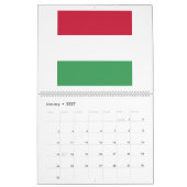 Ungarisches Flaggenzeichen Kalender (Jan 2027)