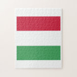 Ungarisches Flaggenzeichen Puzzle<br><div class="desc">Ungarn Patriotic Zuhause Gift Design. Ungarisches Land signiert Souvenir. Die nationale Politik Mark präsent. Darstellung des heimat.</div>