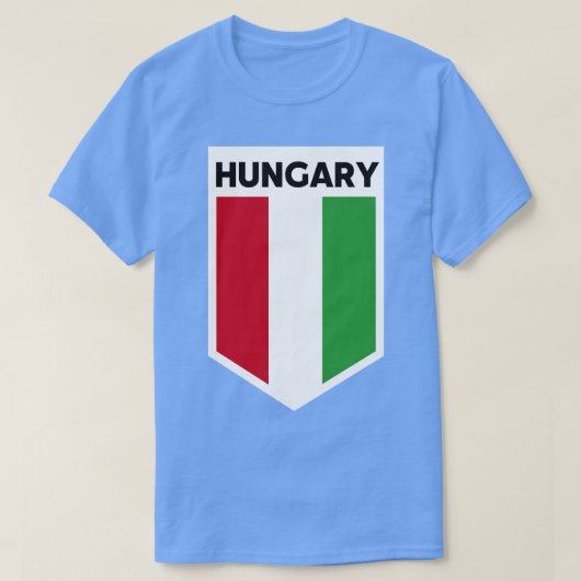 Ungarisches Flaggenzeichen T-Shirt (Design vorne)