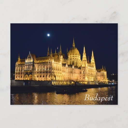 Ungarisches Gebäude des Parlaments in Budapest Postkarte (Vorderseite)
