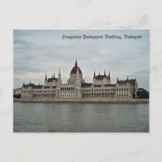 Ungarisches Gebäude des Parlaments Postkarte (Vorderseite)