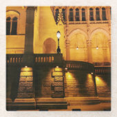 Ungarisches Gebäude Glasuntersetzer (Vorderseite)