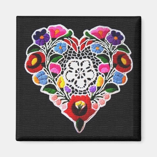 Ungarisches Herz Magnet (Vorne)