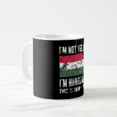 Ungarisches Kulturerbe Ungarn Roots Ungarische Fla Kaffeetasse (Vorderseite Links)