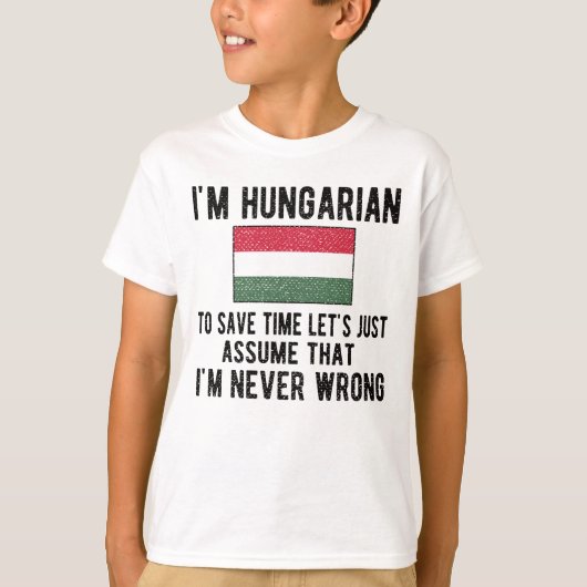 Ungarisches Kulturerbe Ungarn Roots Ungarische Fla T-Shirt (Vorderseite)