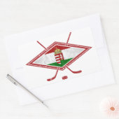 Ungarisches Magyar-Hockey-Logo Rechteckiger Aufkleber (Umschlag)