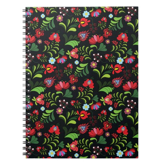 Ungarisches Matyo Stickerei Muster Notizblock (Vorderseite)