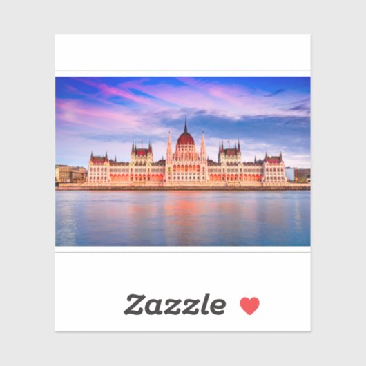 Ungarisches Parlament Aufkleber (Blatt)