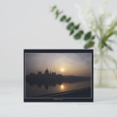 Ungarisches Parlament bei Sonnenaufgang Postkarte (Stehend Vorderseite)