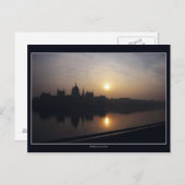 Ungarisches Parlament bei Sonnenaufgang Postkarte (Vorne/Hinten)
