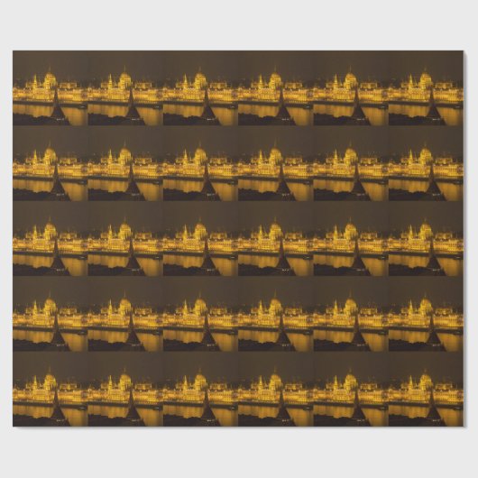 Ungarisches Parlament Geschenkpapier (Flach)