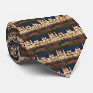 Ungarisches Parlaments-Gebäude in Budapest, Ungar Krawatte