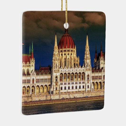 Ungarisches Parlaments-Gebäude in Budapest, Ungarn Keramikornament (Rechts)