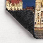 Ungarisches Parlaments-Gebäude in Budapest, Ungarn Mousepad (Ecke)