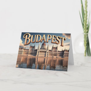 Ungarisches Parlamentsgebäude in Budapest Karte